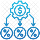 Allokation Steuern Finanzen Symbol