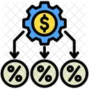 Allokation Steuern Finanzen Symbol