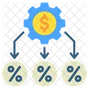 Allokation Steuern Finanzen Symbol