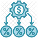 Allokation Steuern Finanzen Symbol