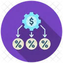 Allokation Steuern Finanzen Symbol