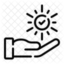 Zielstrebigkeit Ehrlichkeit Integritat Symbol