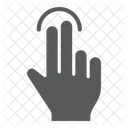 Zwei Finger Tippen Symbol