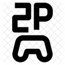 Zwei Spieler Spiel Match Symbol