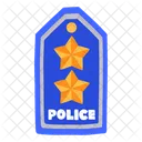 Zwei-Sterne-Polizeirang  Symbol