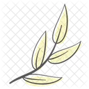 Zweig Blatt Pflanze Symbol