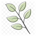 Zweig Blatt Pflanze Symbol