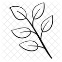 Zweig Blatt Pflanze Symbol