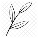 Zweig Blatt Pflanze Symbol