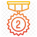 Zweite Medaille  Symbol