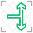 Zweiwege Pfeil Richtung Symbol