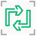 Zweiwege Pfeil Richtung Symbol