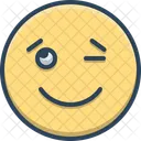 Zwinkern  Symbol
