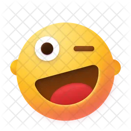 Zwinkern Emoji Symbol