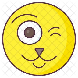 Zwinker-Emoji Emoji Symbol