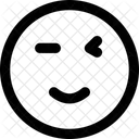 Zwinkern Emotionen  Symbol