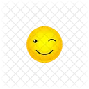 Zwinkerndes Gesicht Smiley Emoji Smiley Symbol