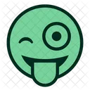 Zwinkern Zunge Smiley Symbol