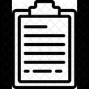 Zwischenablage Papierkram Symbol