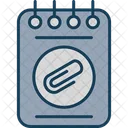 Zwischenablage Notizblock Clip Symbol