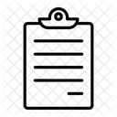Zwischenablage Dokument Blatt Symbol