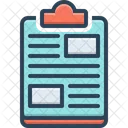 Zwischenablage Editor Checkliste Symbol