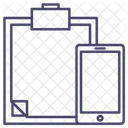 Zwischenablage Checkliste Handy Symbol