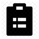 Zwischenablage Checkliste Aufgabe Symbol
