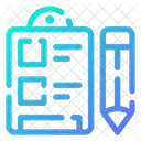 Zwischenablage Checkliste Liste Icon