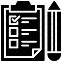 Checkliste Notizblock Zwischenablage Icon