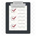 Zwischenablage Checkliste Datei Symbol