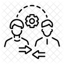 Zwischenmenschliche Fahigkeiten Kollaborativ Kooperativ Symbol