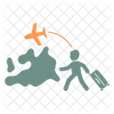 Reisen zwischen den Staaten  Symbol