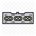 Zylinderkopf Motor Komponente Symbol