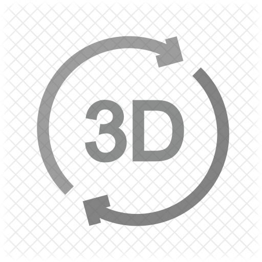 3D Rotation Icon - Download In Flat Style