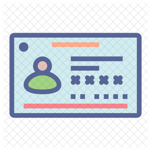 aadhaar card icon of colored outline style available in svg png eps ai icon fonts aadhaar card icon