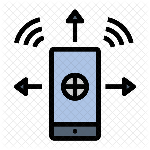 Accelerometer Icon Download in Colored Outline Style