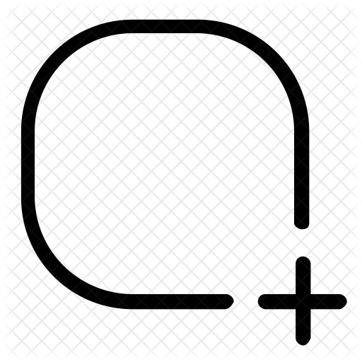 Add rectangle Icon - Download in Line Style