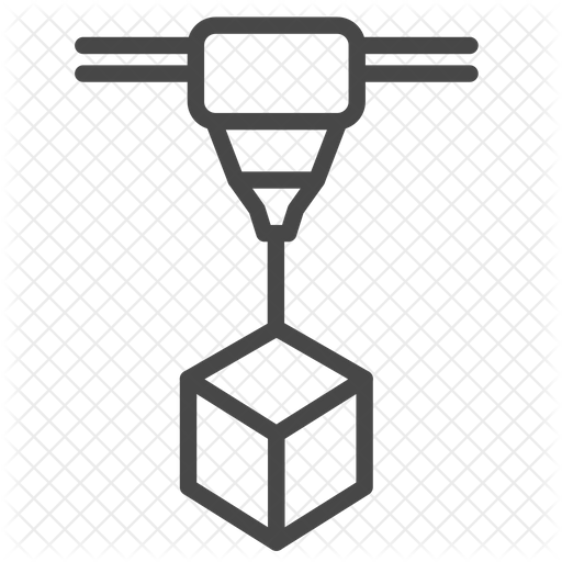 Additive manufacturing Icon - Download in Line Style