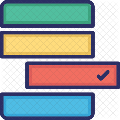 Agile Backlog Icon - Download in Colored Outline Style