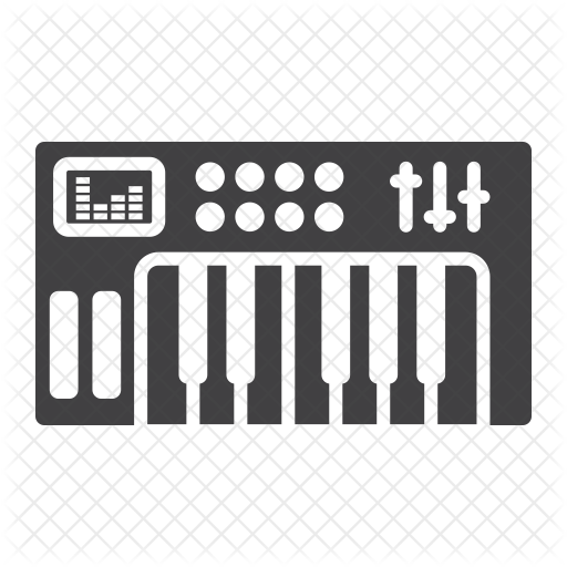 Analog synthesizer Icon Download in Glyph Style