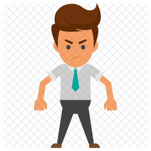 Angry Businessman Icon - Download in Flat Style