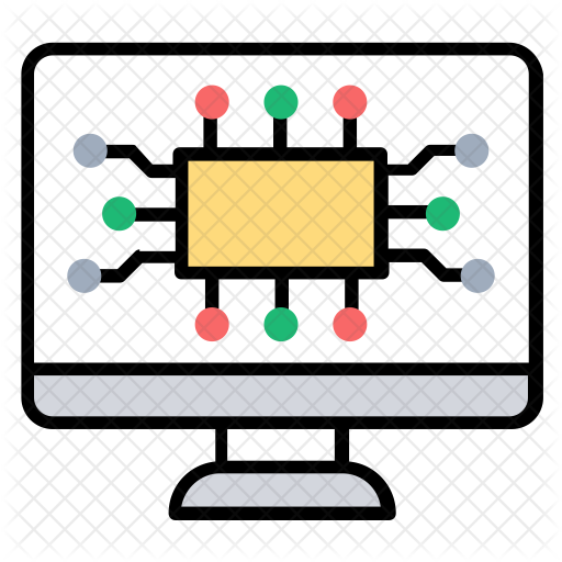 API Integration Icon - Download in Colored Outline Style