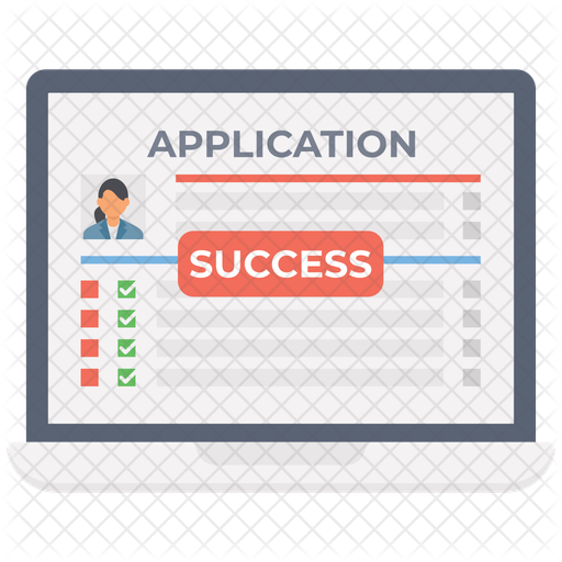 Application Submitted Successfully Icon Download in Flat Style