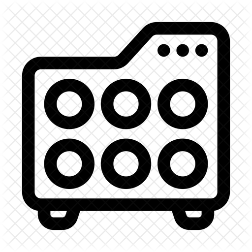 ASIC Icon - Download in Line Style