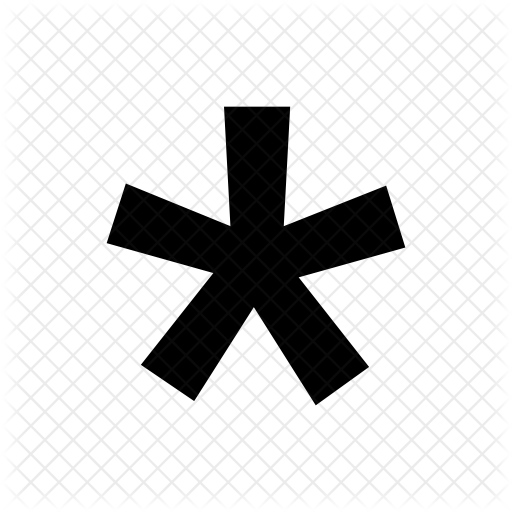 Free Asterisk Icon of Glyph style - Available in SVG, PNG, EPS, AI