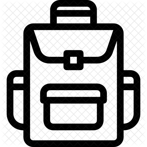 Backpack Icon Download in Line Style