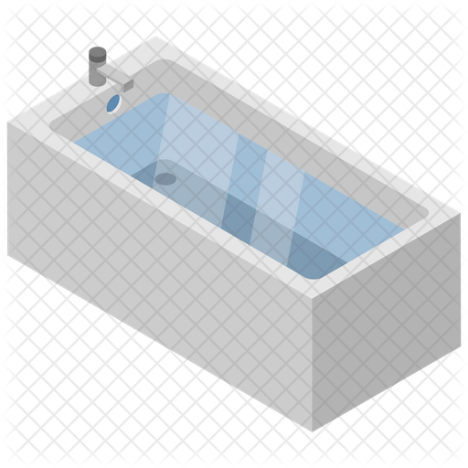 Bath Icon Download In Isometric Style