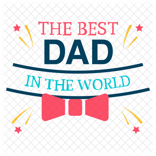 Best Dad Badge Icon Download In Flat Style 8917