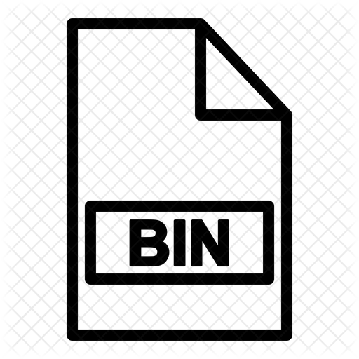 Bin File Icon Download in Line Style